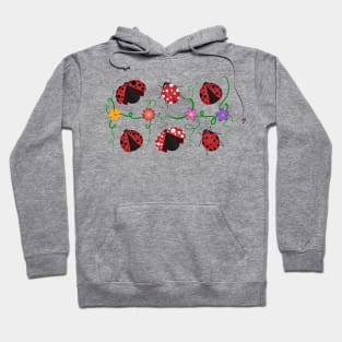 Ladybirds and flowers Hoodie